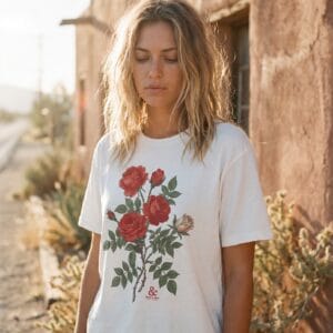 Vintage Rose Graphic Tee – American Rose