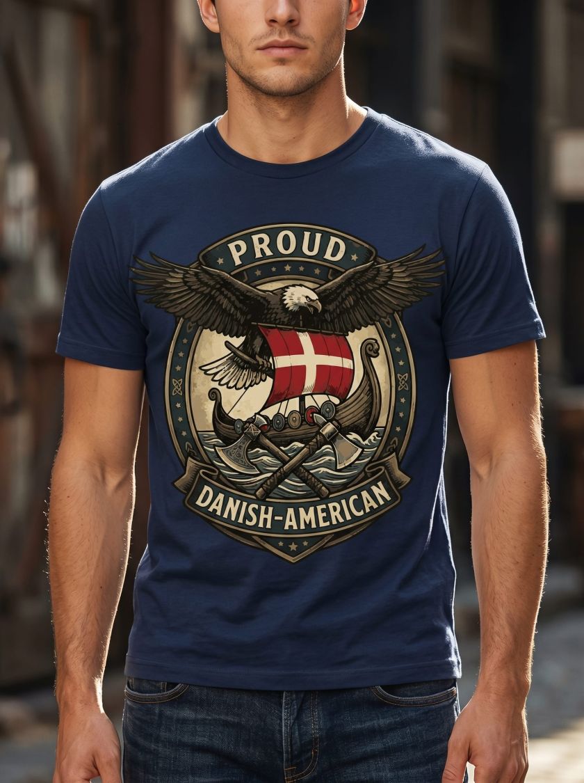 Proud Danish-American T-Shirt
