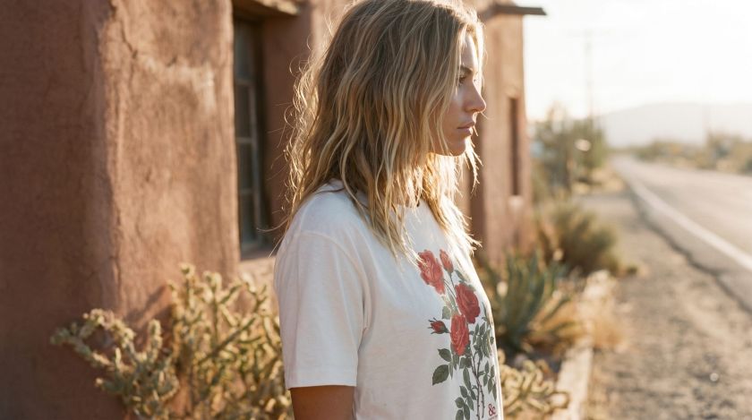 Vintage Rose Graphic Tee – American Rose