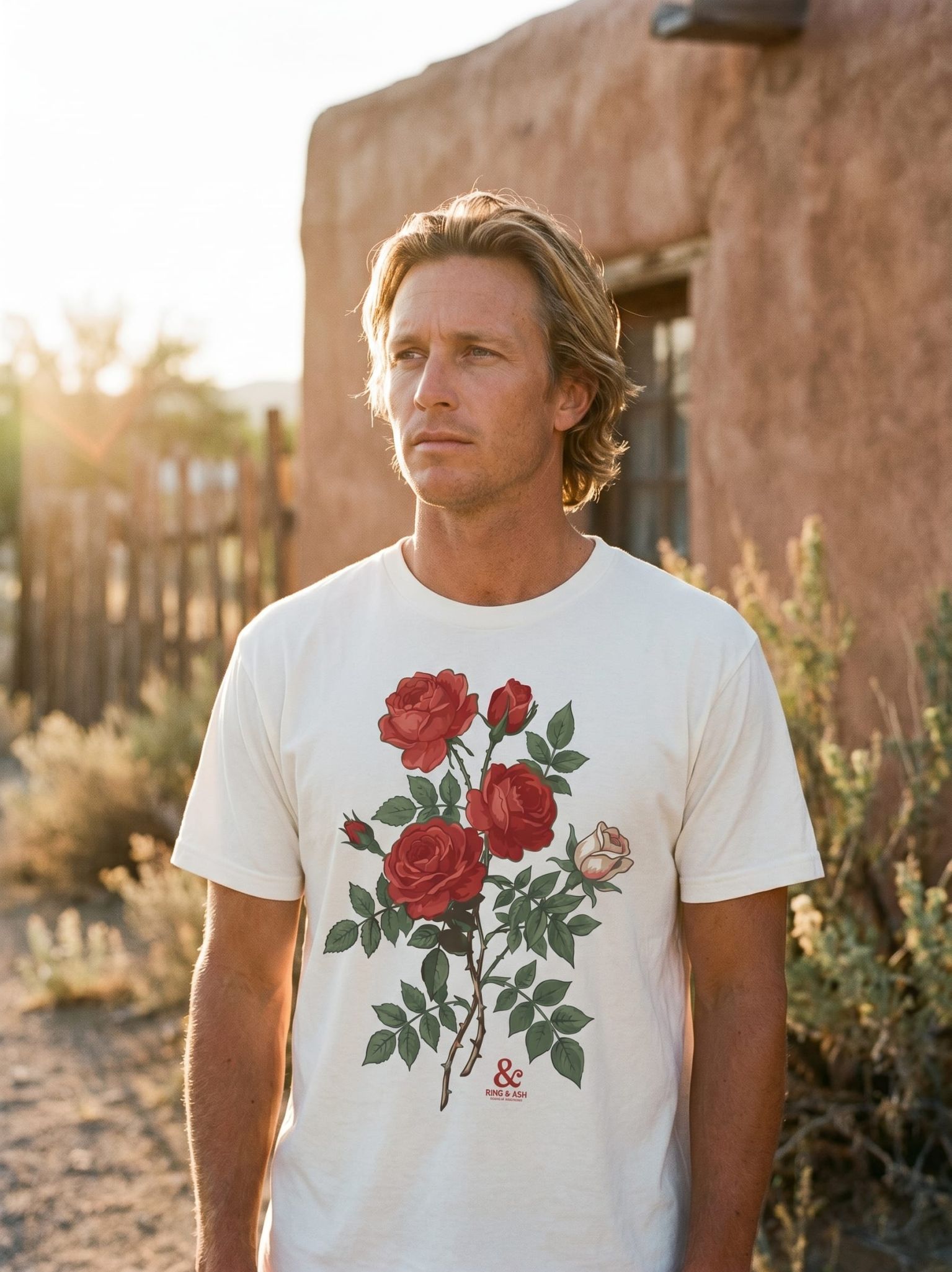 Vintage Rose Graphic Tee – American Rose
